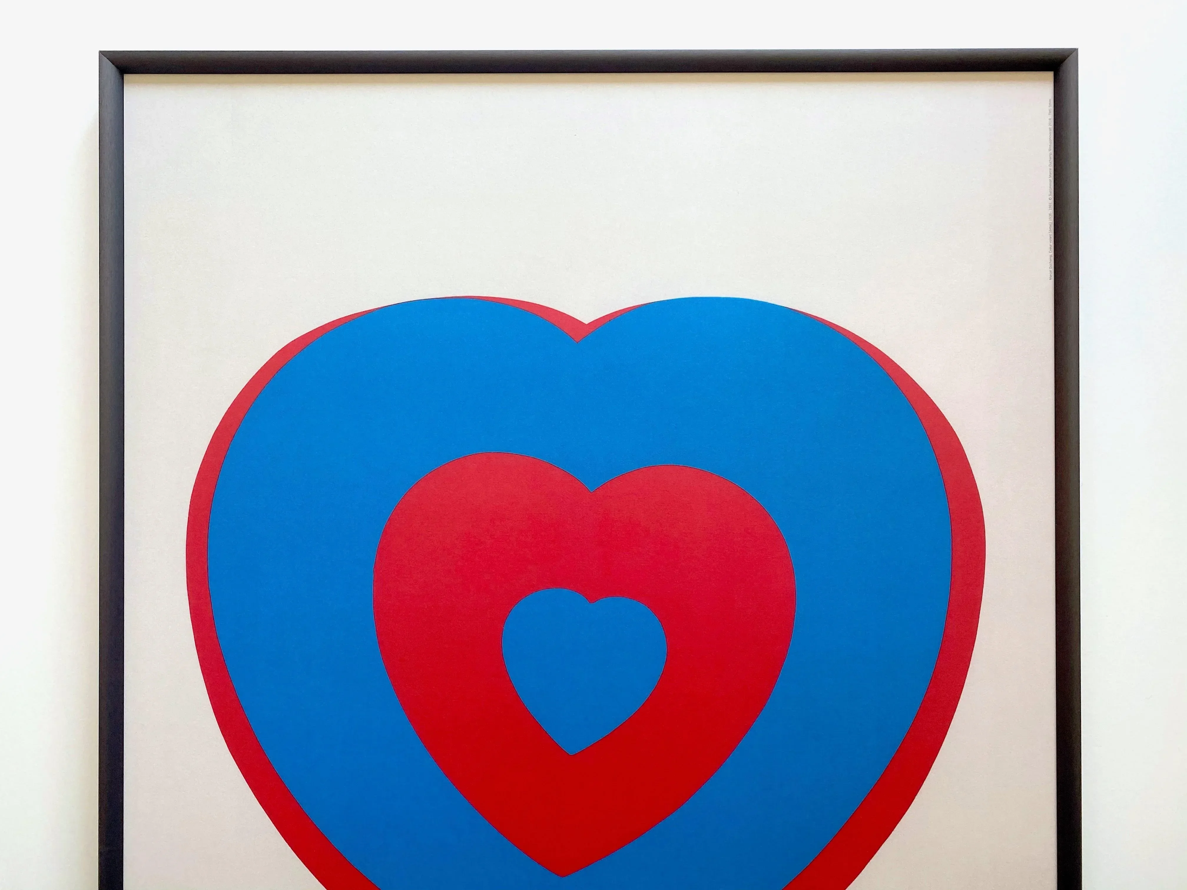 額装済ポスター/マルセル デュシャン/Coeur Volant/アート作品 marcel-duchamp-offset-