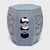 Sculptural and drenched in color, this ceramic garden table reinvents the barrel shape of classic Chinese drum stools....