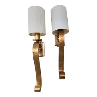 1990s Art Deco Fine Art Sconces - a Pair For Sale