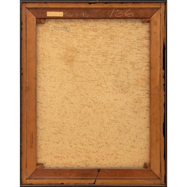 Vincent Cavallaro Abstraction Oil on Canvas, 1960 For Sale - Image 9 of 10