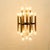 Brass chandelier from the mid-century, 18 lights. by Gaetano Sciolari featuring an assemblage of multiple brass tubes...