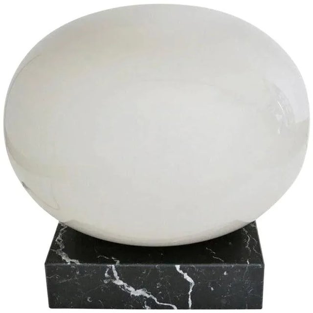 1960s 1960s Oversized Vintage Italian Floor Lamp With Murano Glass & Marble Base For Sale - Image 5 of 5