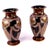 Ceramic Enamelled Black Basalt Baluster Vases in the style of Christopher Dresser, Set of 2 For Sale - Image 7 of 17