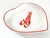 Offering a vintage 1980s Fiorucci "New Wave" Italian porcelain heart-shaped trinket dish, ashtray or vide poche. This rare...