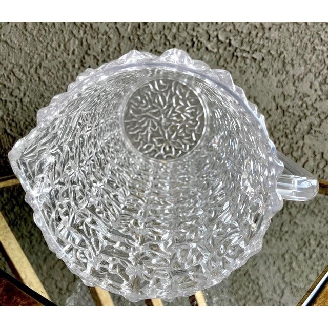 Circa 1980 “Snow Crystal” 7-Piece Acrylic Tumbler & Pitcher Beverage Set For Sale - Image 9 of 14