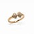 Mid-Century Modern Mid 20th Century Pretty Little Rose Gold Ring, Size 6 For Sale - Image 3 of 4