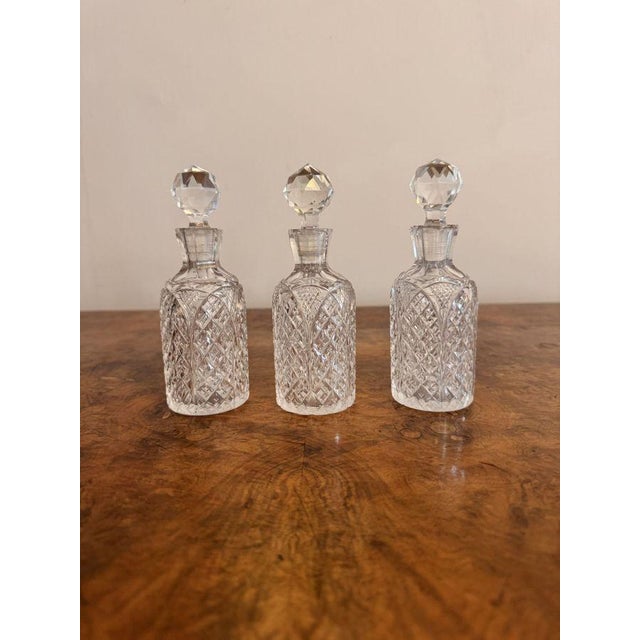 1900 - 1909 Antique Edwardian Silver Plated Bottle Cruet Set, 1900, Set of 7 For Sale - Image 5 of 7