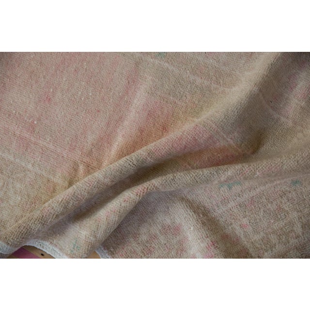 Shabby Chic Vintage Distressed Oushak Rug - 2'10" X 5'2" For Sale - Image 3 of 10