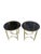Maison Jansen Maison Jansen Attributed Pair of Neoclassical Side Tables in Brass With Glass Top For Sale - Image 4 of 8