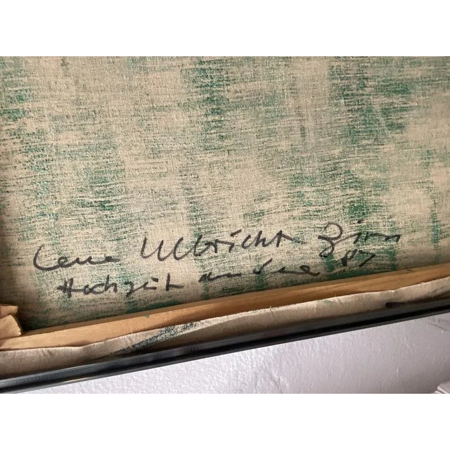 Lena Ulbricht, Wedding in a Mystical Landscape, Oil on Canvas, 1984 For Sale - Image 8 of 10