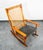 Mid Century Danish Modern Rocking Chair Teak Rocker Hans Olsen MCM Vintage Grey For Sale - Image 10 of 10