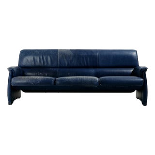 Three-Seater Leather Sofa from de Sede, 1980s For Sale