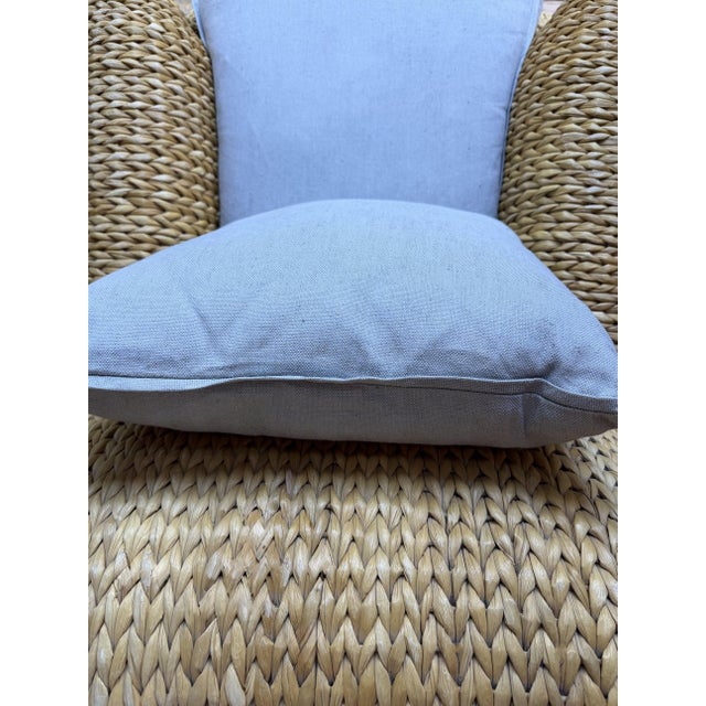 Pair of Original Ralph Lauren Woven Lounge Chairs For Sale - Image 14 of 16