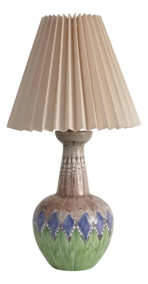 Scandinavian Modern Earthenware Table Lamp from Tilgmans, Sweden 1955