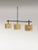 Juliette ceiling lamp in brass, steel & aluminium by studio marine breynaert. Dimensions: w 186 x d 30 cm (height upon...