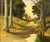 Woman in the Woods walking through trees towards Cottage in English Countryside 1960 Circa For Sale - Image 9 of 18