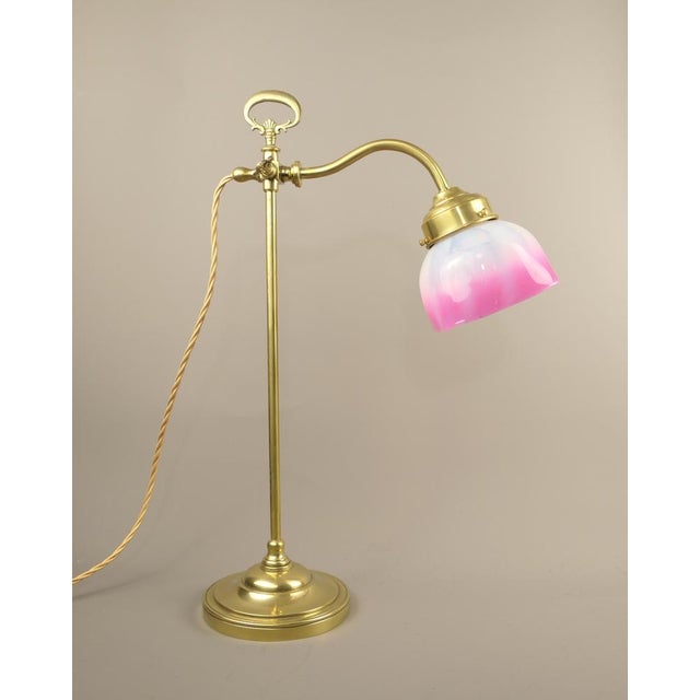 Table Lamp with Glass Shade, France, 1925 For Sale - Image 10 of 10