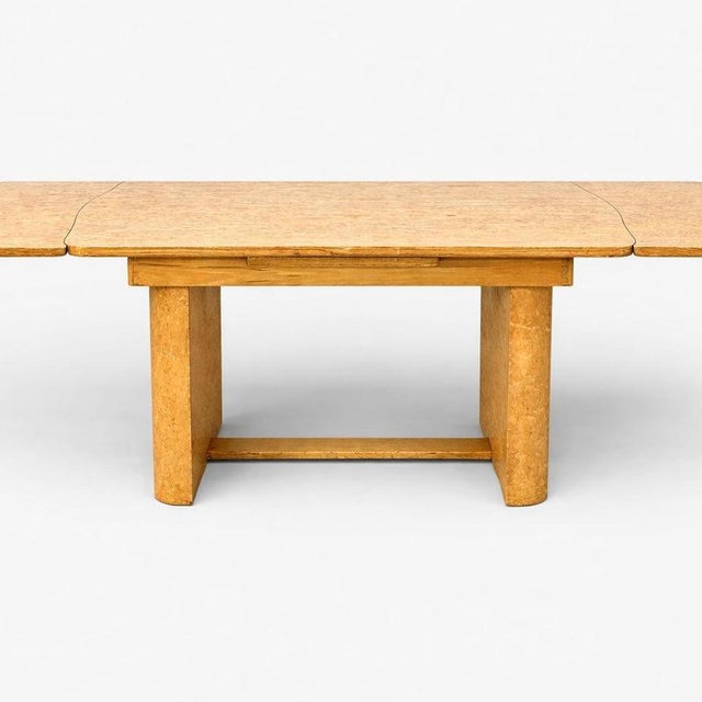 Art Deco Birds Eye Maple Draw Leaf Extending Dining Table, 1930s For Sale - Image 4 of 11