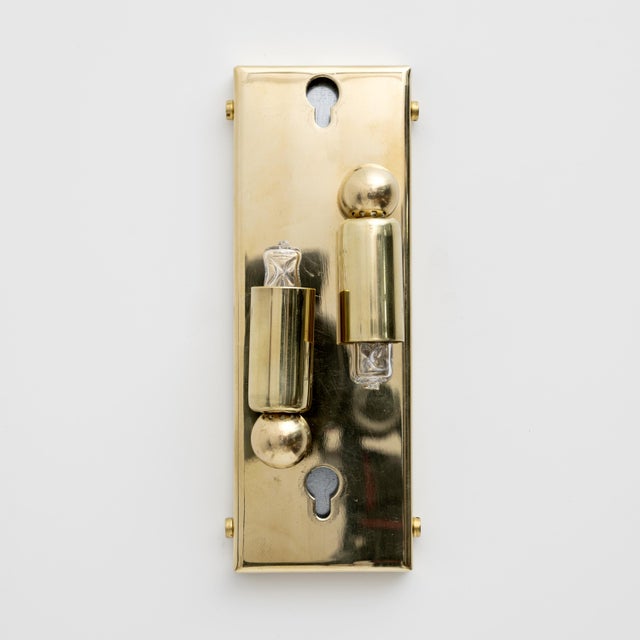 Modern Italian Murano Glass and Brass Sconces, 2000, Set of 2 For Sale - Image 9 of 11