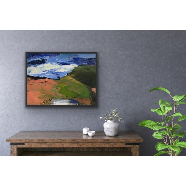 Contemporary Monika Rossa, Landscape, Oil on Canvas, 2000 For Sale - Image 3 of 7