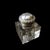 Ink Cup in Crystal and Silver Plated Lid, Sweden, 1900s For Sale - Image 4 of 4