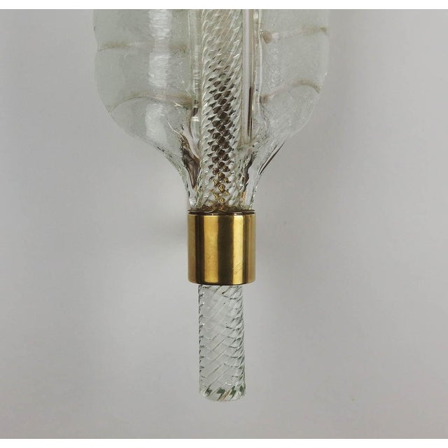 Metal Glass Wall Sconces attributed to Andrea Arbus for Veronese, 1960s, Set of 2 For Sale - Image 7 of 15