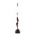 1950s Tall Yasha Heifetz Mahogany Figural Table Lamp For Sale