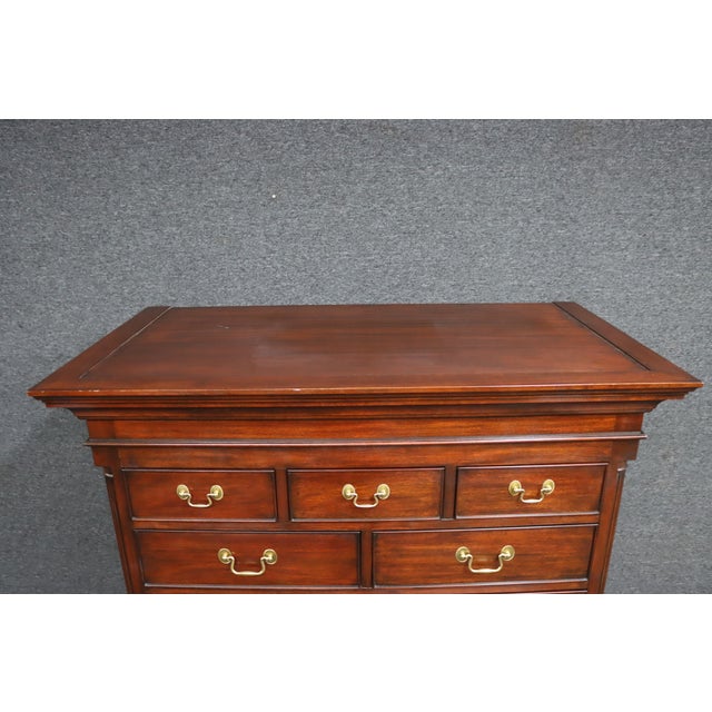 Henkel-Harris New Market Collection Mahogany Chippendale High Chest For Sale In Philadelphia - Image 6 of 11
