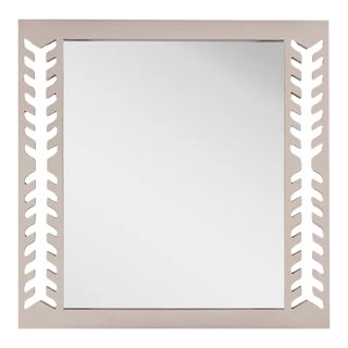 Fleur Home Audubon Spruce Square Mirror in Elephant's Breath, 36x36 For Sale