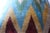 Bohemian silk velvet ikat pillow with vibrant colors of red, beige and blue. Super hand soft. Pillow has a zipper for...