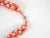 Vintage Handmade Salmon & White Beaded Statement Necklace For Sale - Image 4 of 6