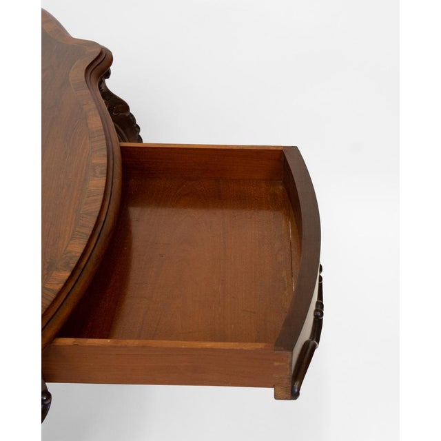 Victorian Rosewood Rococo Revival Carved Centre Hall Table, 1850s For Sale - Image 14 of 18