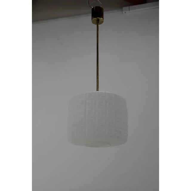 Goldenrod Mid-Century Chandelier, Czechoslovakia, 1960s For Sale - Image 8 of 11