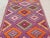 Mid-Century Modern Mid 20th Century 60s Bright Colors Turkish Embroidered Boho Kilim Area Rug For Sale - Image 3 of 11