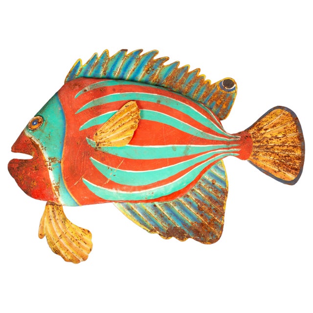 Early 20th Century Painted Metal Fish Chairish