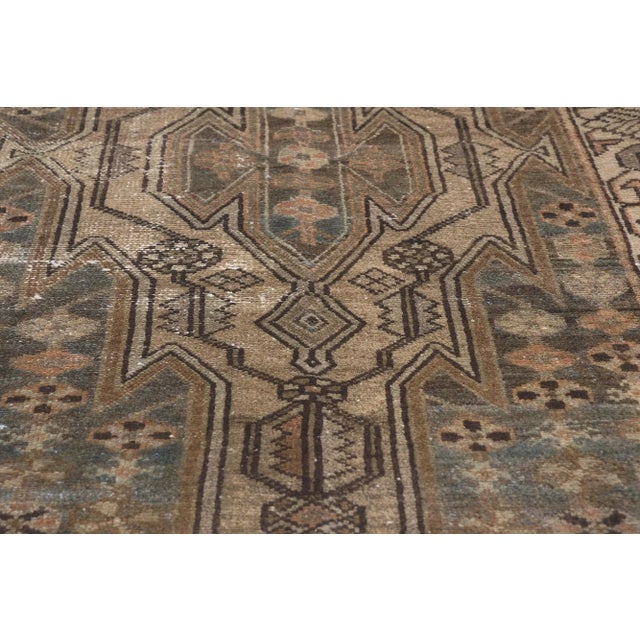 Early 20th Century Early 20th Century Antique Worn Persian Hamadan Rug, 02'06 X 03'06 For Sale - Image 5 of 10