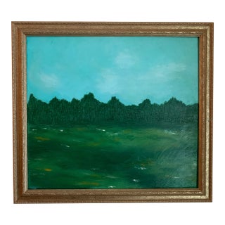 2020s Impressionist Style Original Landscape Painting on Canvas, Framed For Sale