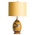 1940s French Art Deco Bird Motif Inlaid Wood Table Lamp For Sale