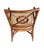1990s Shelby Williams Target Back Rattan Dining Chairs, Set of Four, McGuire Style, Coastal, Regency, Palm Beach For Sale - Image 9 of 15