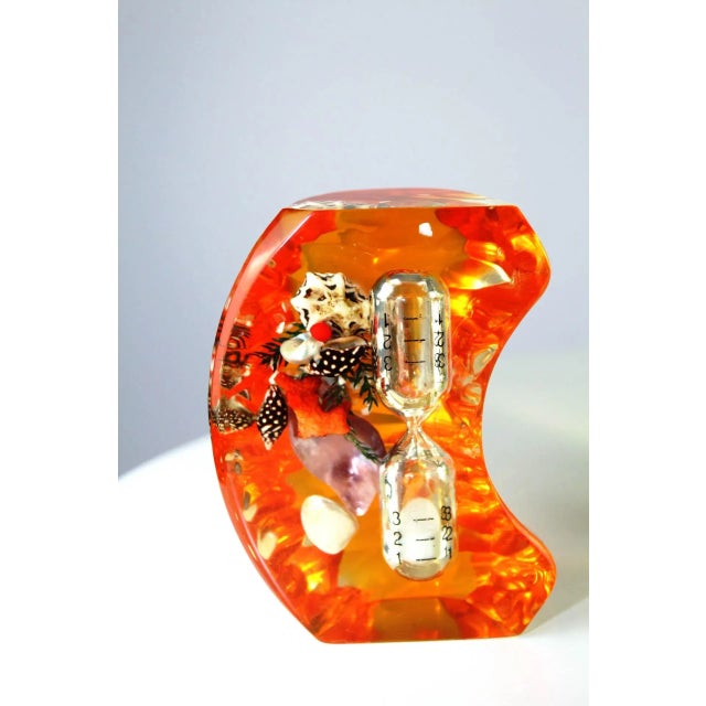 Plastic Acrylic Thermometer, Bottle Opener, and Hourglass Set, 1950s, Set of 3 For Sale - Image 7 of 10