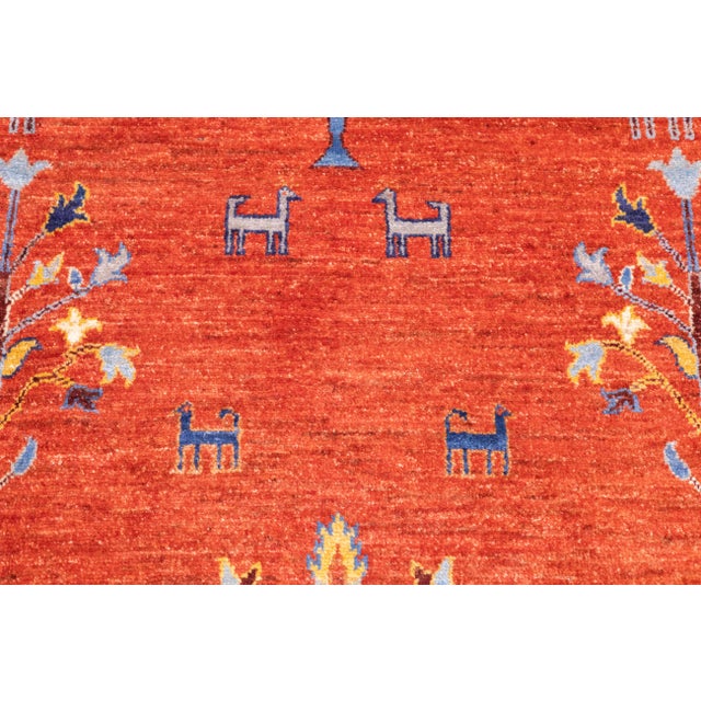 Contemporary Gabbeh Rug 6'8'' X 9'9'' For Sale - Image 11 of 11