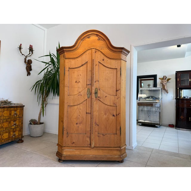 Baroque Farmhouse Cupboard in Wood For Sale - Image 16 of 18