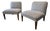Pair of Designer Slipper Chairs For Sale