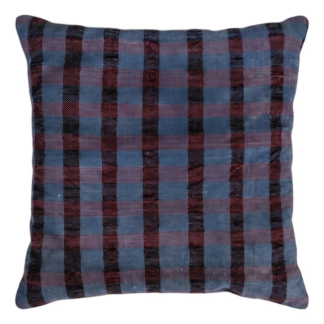 Bohemian Turkish Kilim Pillow Cover 15'' X 16'' For Sale