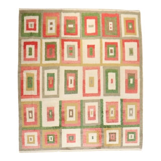 Contemporary Turkish Tulu Room Size Rug - 8'6" x 10'8" For Sale