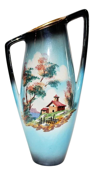 Italian Mid-Century Iridescent Vase