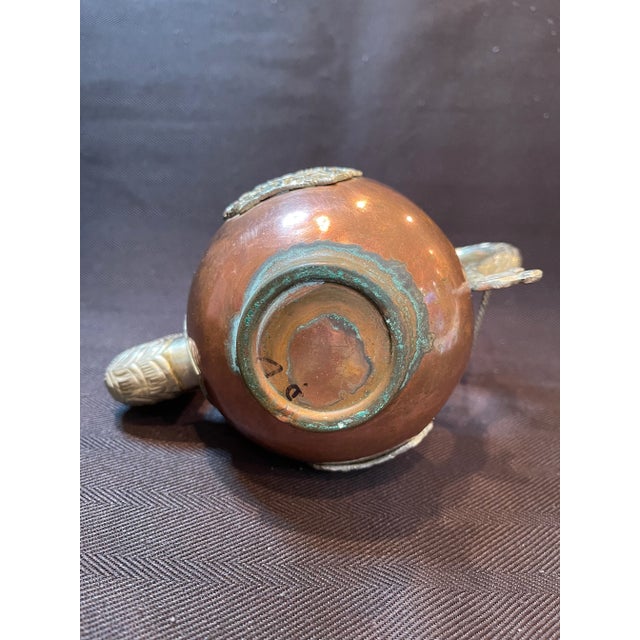 Antique Late 19th Century Tibetan/Ladaki Brass Surahi Water Pot / Bhuma For Sale - Image 4 of 13