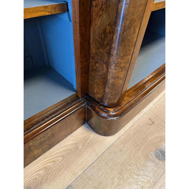 Large Open Bookcase in Walnut For Sale - Image 11 of 12