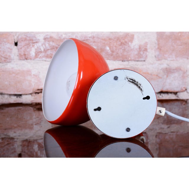 Metal Mid-Century Modern Table Lamp in Lacquered Metal from Napako, Czech, 1960s For Sale - Image 7 of 11