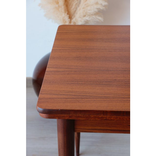 Vintage Scandinavian Teak Extendable Dining Table, 1960s For Sale - Image 12 of 18